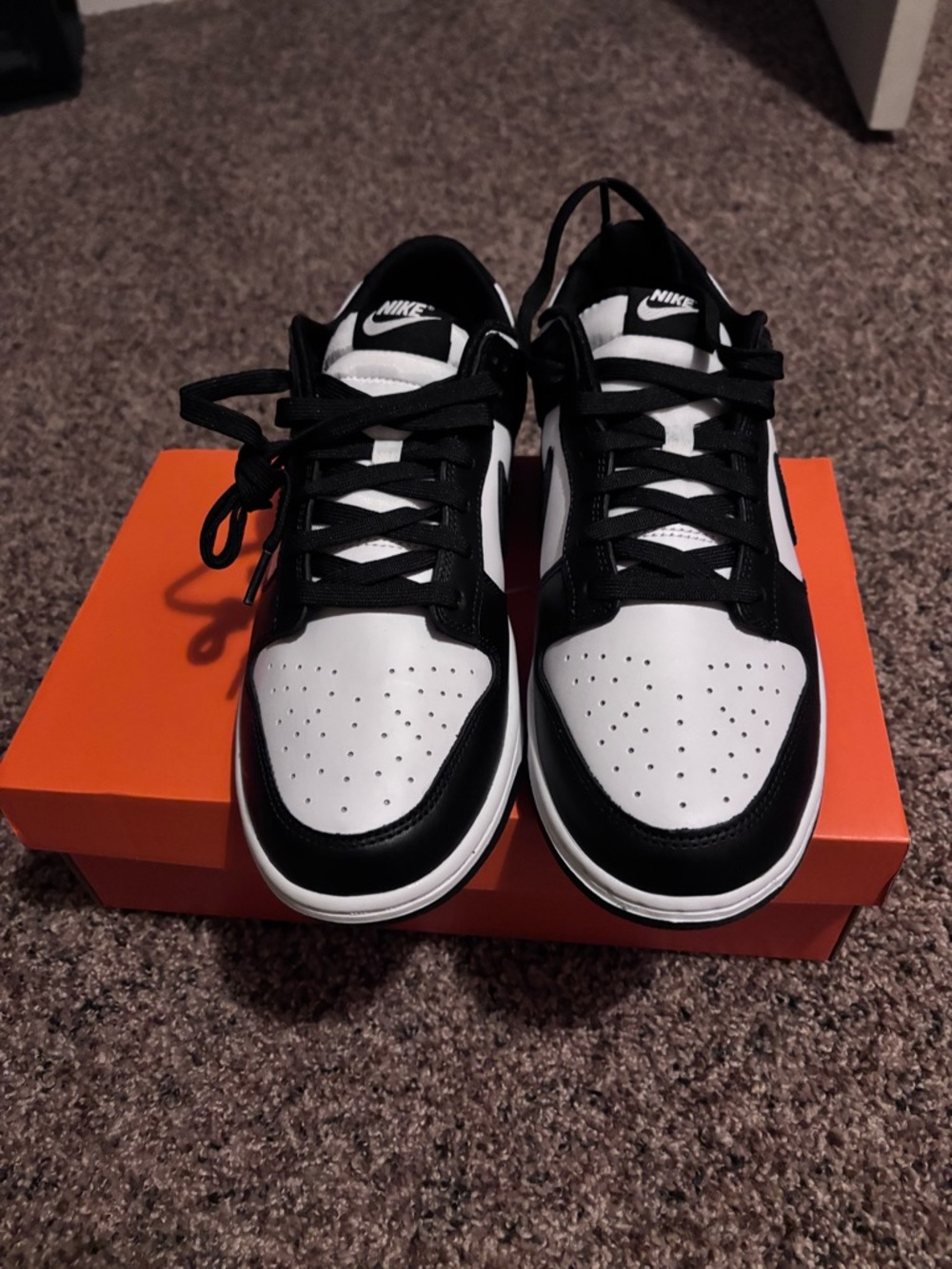 Nike panda dunks Men’s Black/White Low-Top Sneakers